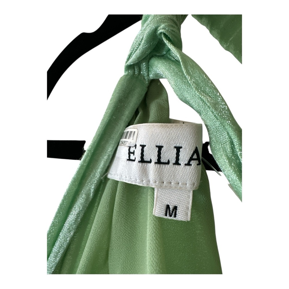 Anthropologie Teagan Maxi Dress Shimmery Light Green Women’s Size Medium - Picture 8 of 11
